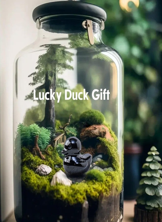 Runyangshi Crystal Duckling Statue Natural Flame Yooperlite Stone Figurine Crystal and Healing Stone Hand Carved Lucky Gemstone Sculpture Desk Decor Duck Lover Gift - Image 4